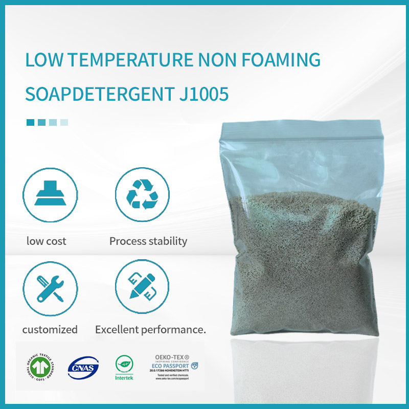 What factors need to be considered in the design of low-temperature foam-free soaping agents?